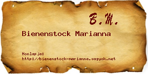 Bienenstock Marianna névjegykártya